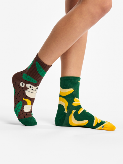 Crew Socks Monkey & Bananas