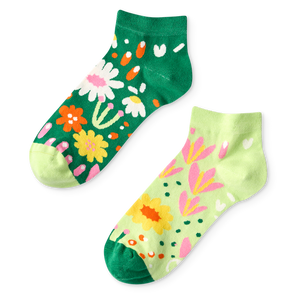 Ankle Socks Flower Garden