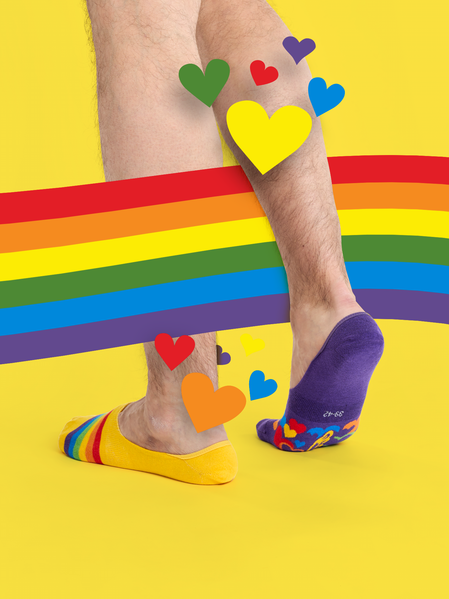 No Show Socks Multicolor Love