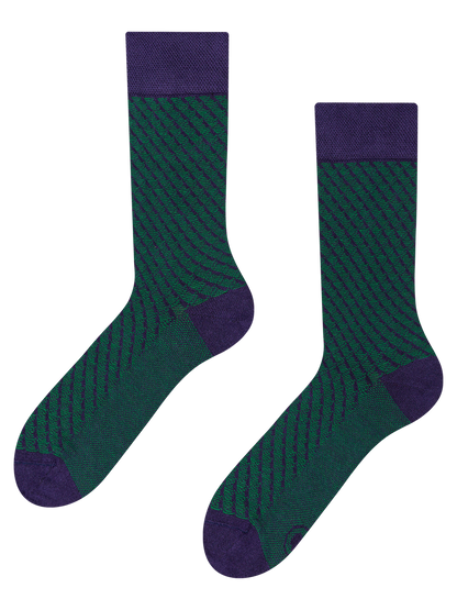 Blue & Green Pattern Socks