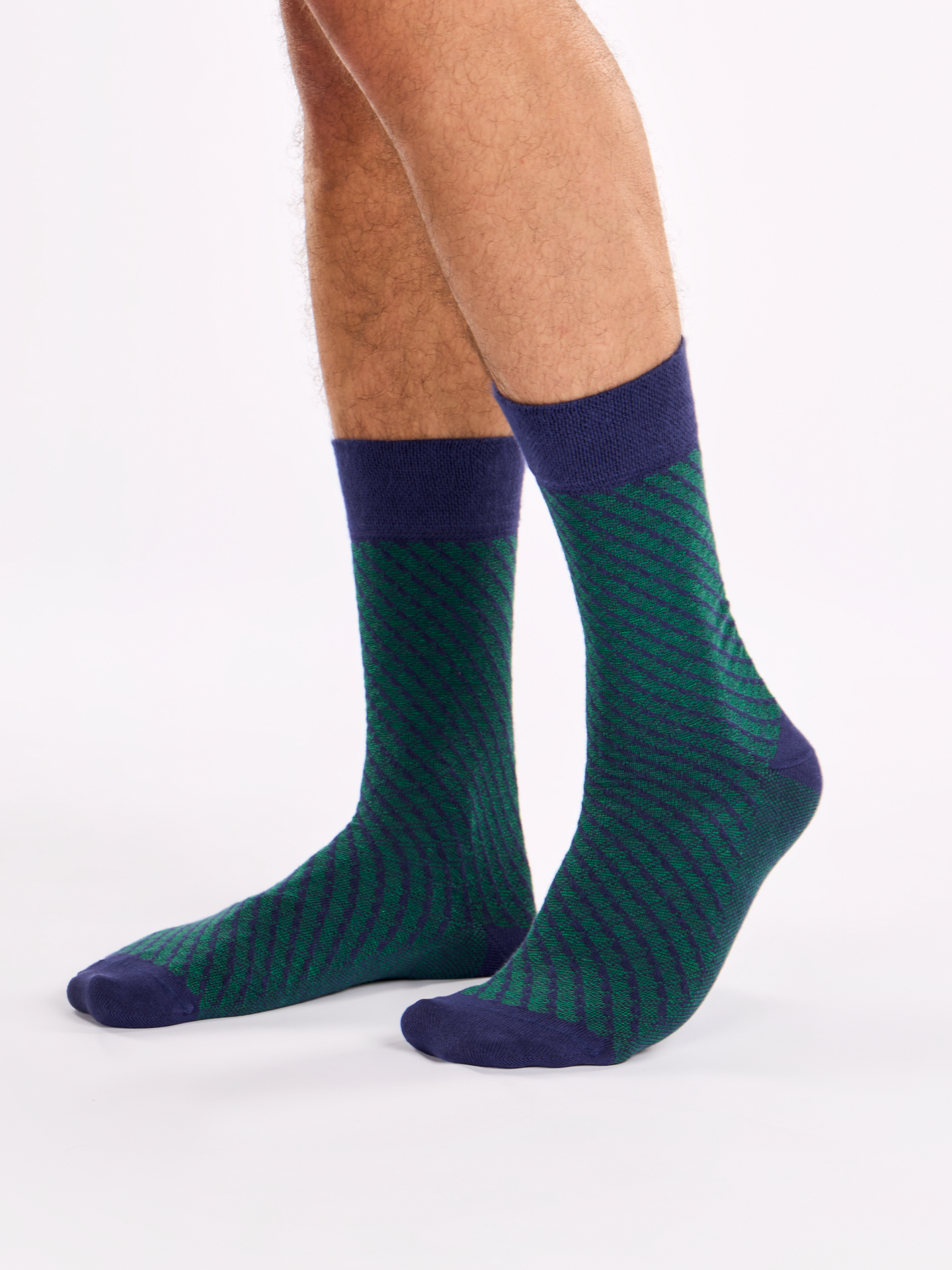 Blue & Green Pattern Socks