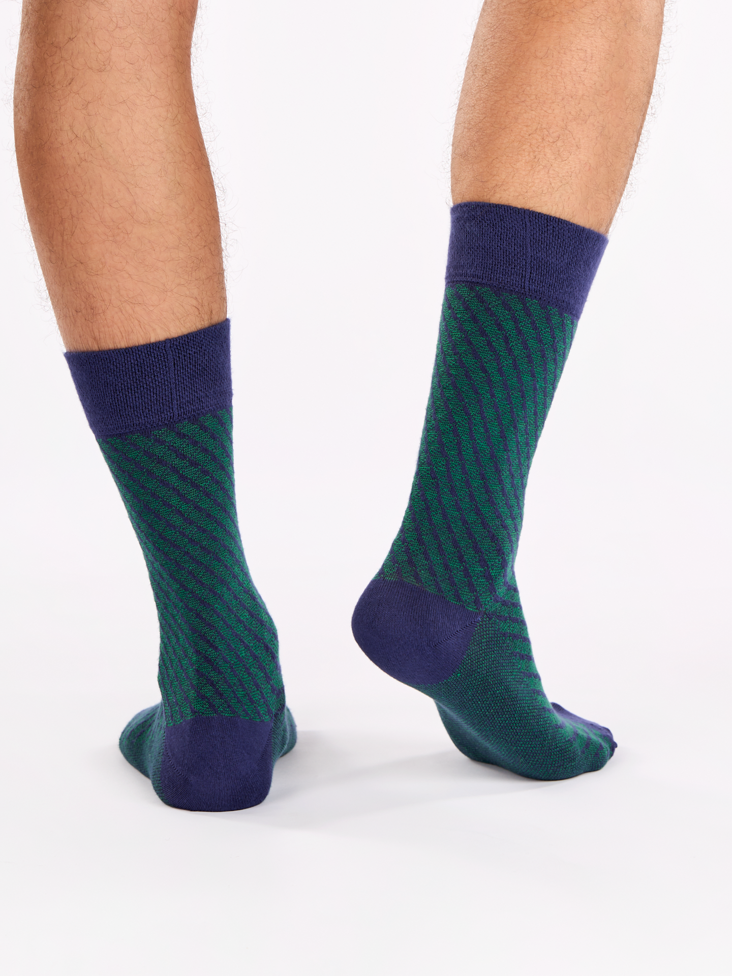 Blue & Green Pattern Socks