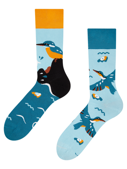 Bamboo Regular Socks Kingfisher Bird