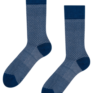 Blue & Grey Pattern Socks