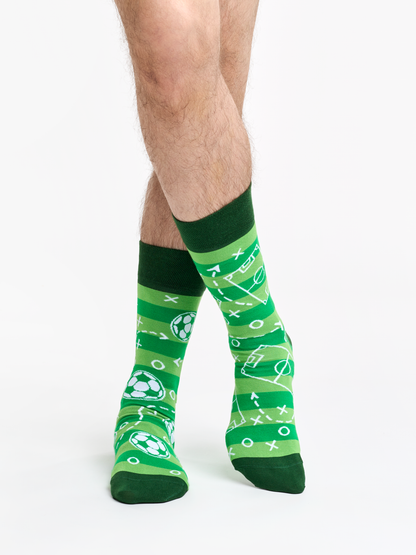 Bamboo Regular Socks Football Pitch