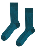 Emerald Blue Pattern Socks