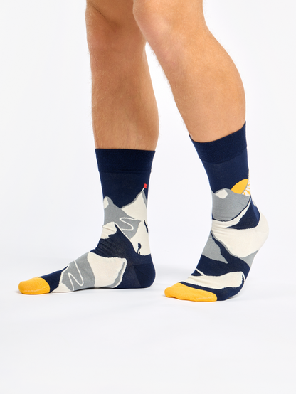 Bamboo Regular Socks Mountain Sunset