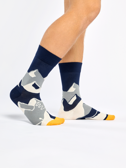 Bamboo Regular Socks Mountain Sunset