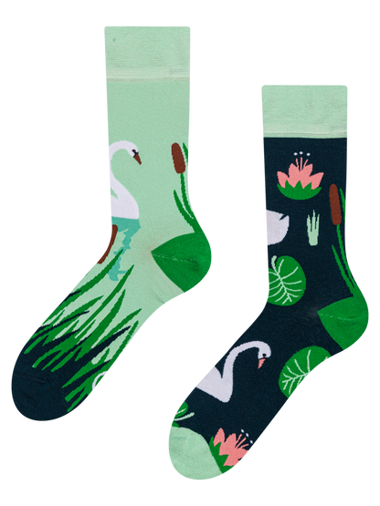 Regular Socks White Swan