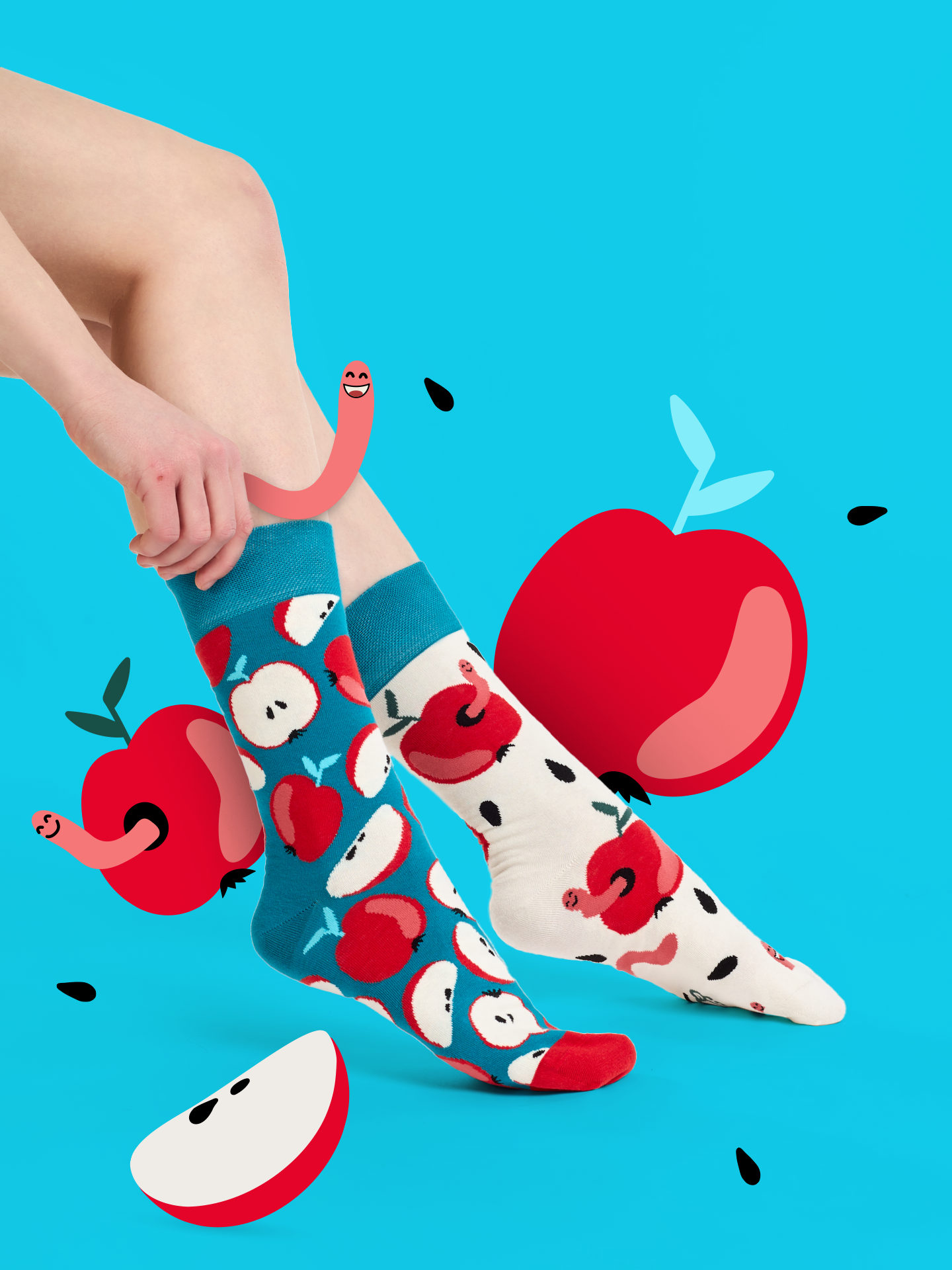 Regular Socks Red Apple