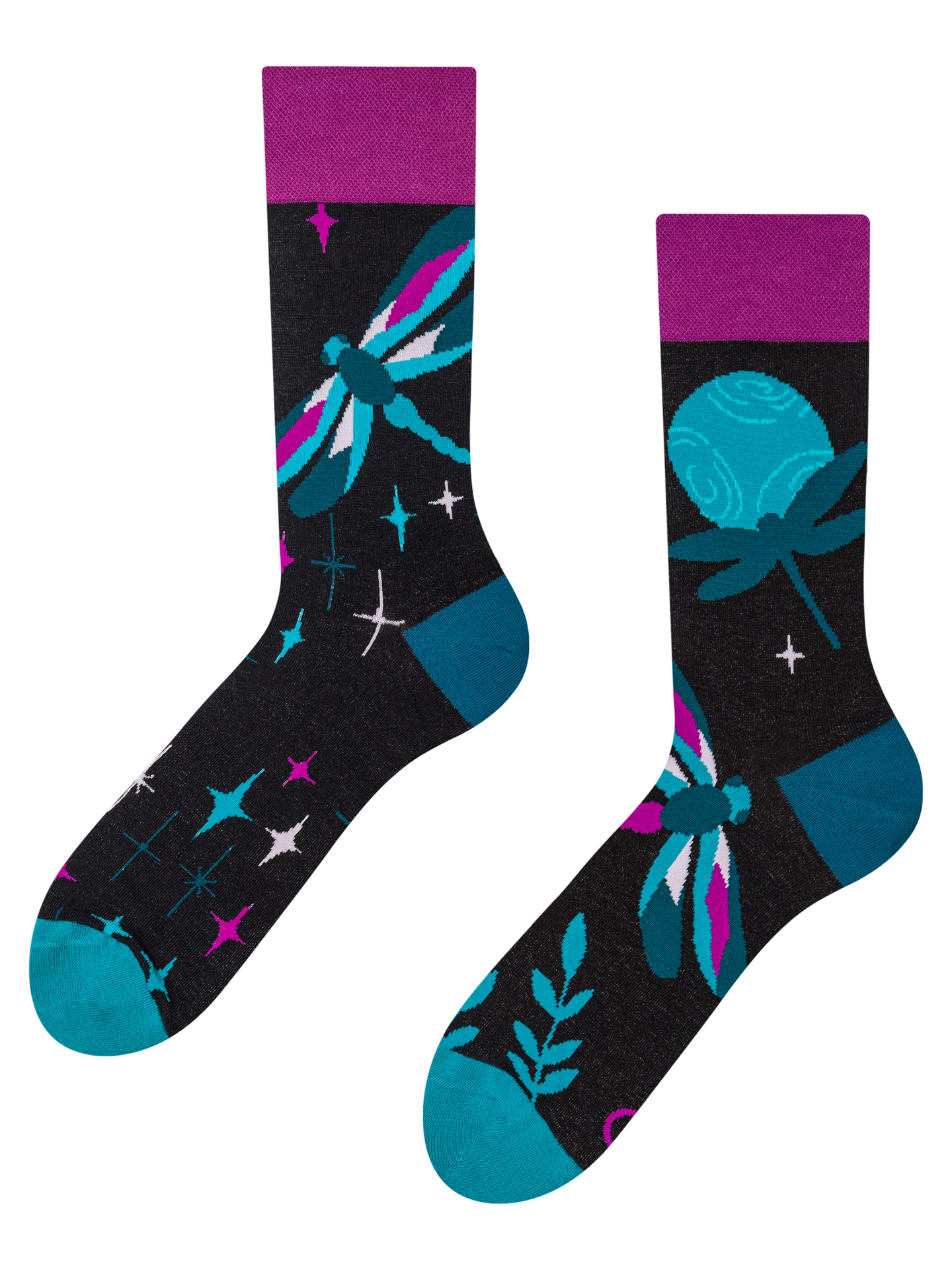 Regular Socks Dragonflies at Night