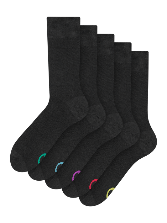 Regular Socks 5-Pack Black Classic