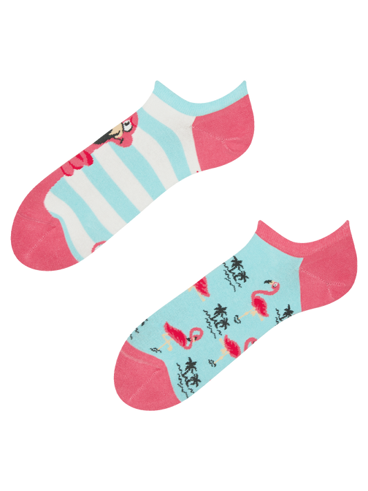 Sneaker Socks Tangled Flamingo