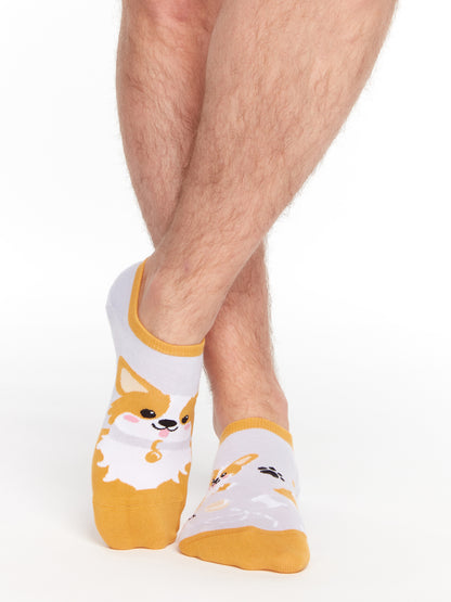 Sneaker Socks Corgi Dog