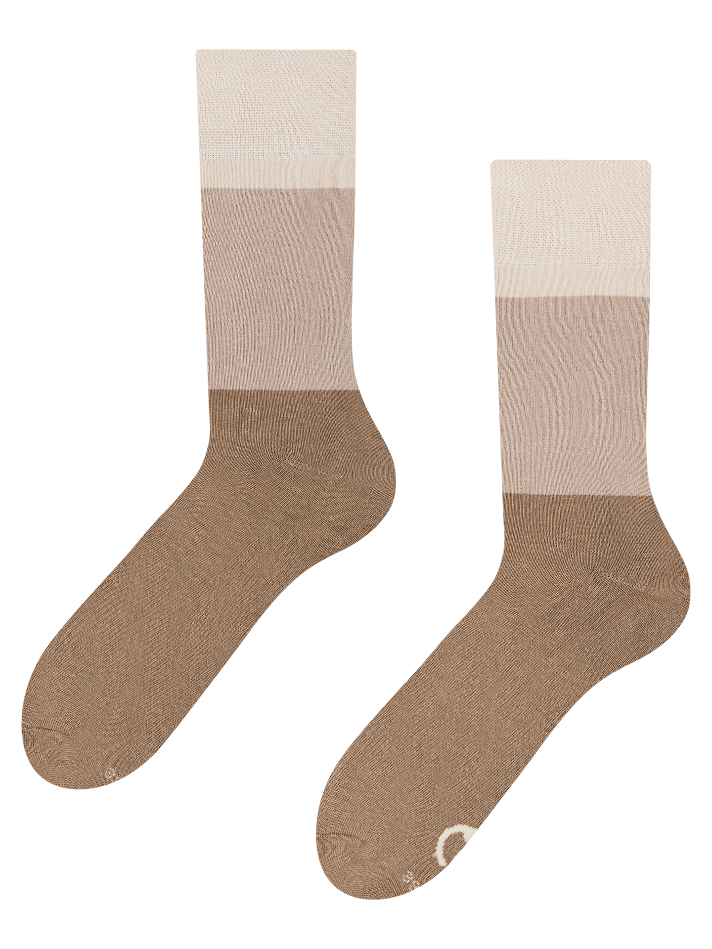 Warm Socks Beige Tri-color