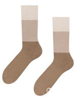 Warm Socks Beige Tri-color