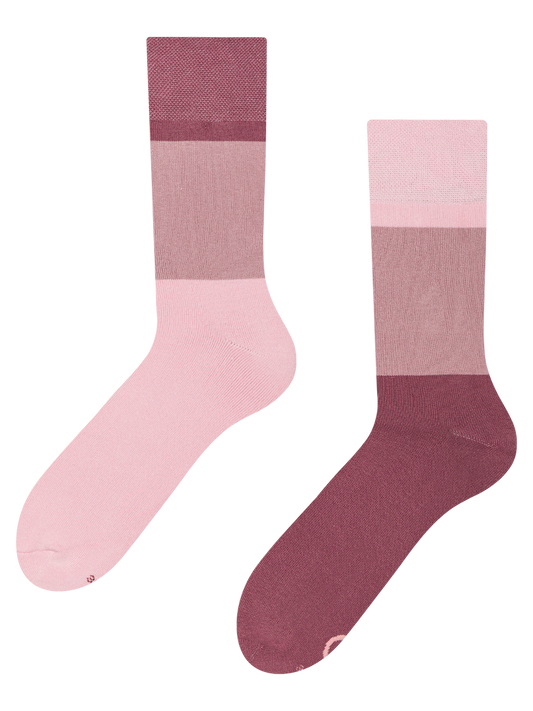 Warm Socks Old Rose Tri-color