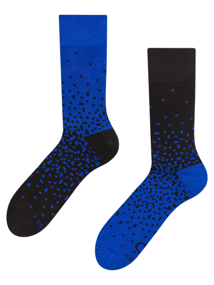 Warm Socks Blue & Black