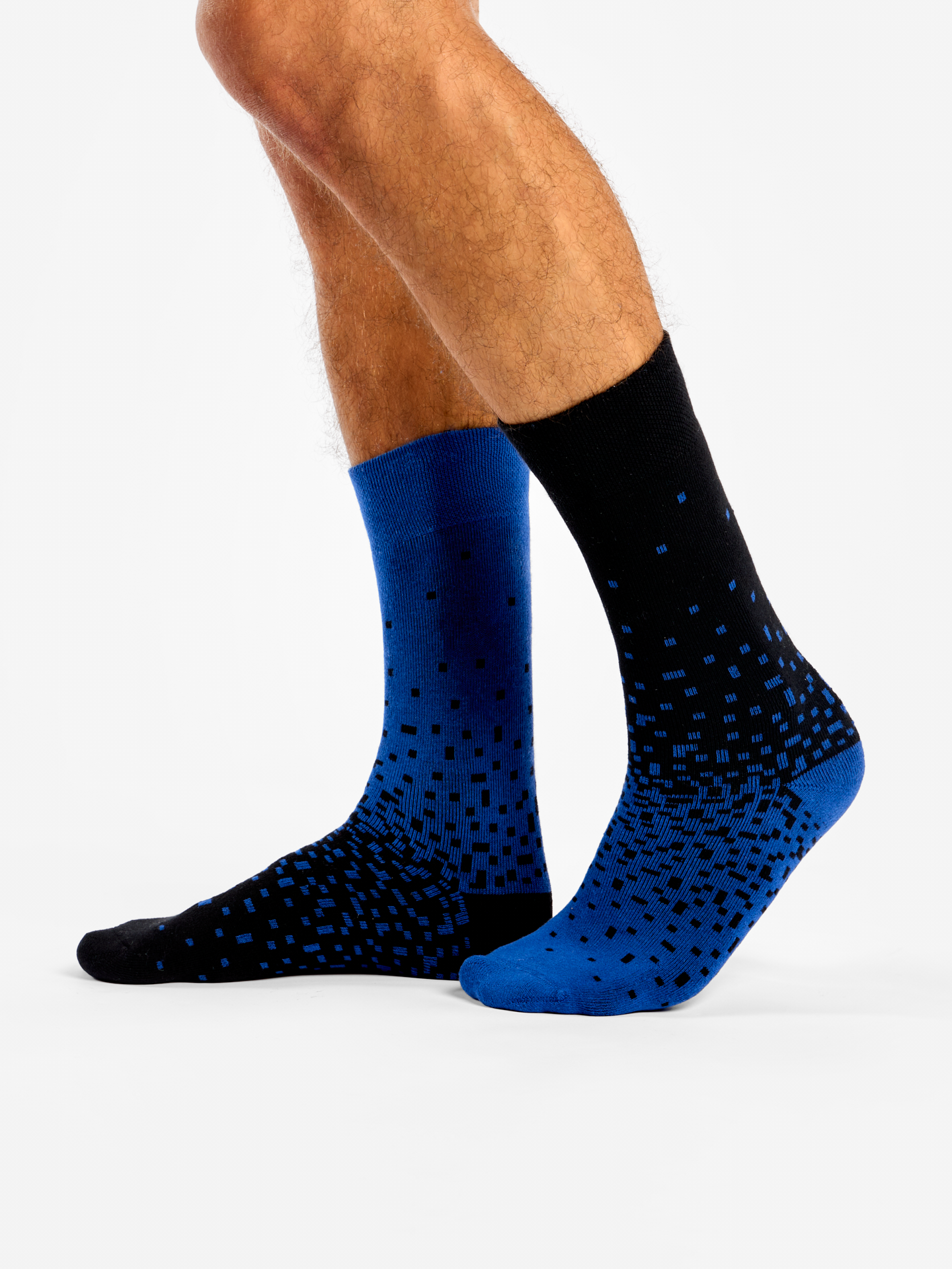 Warm Socks Blue & Black