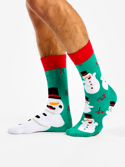 Warm Socks Mr & Mrs Snowman