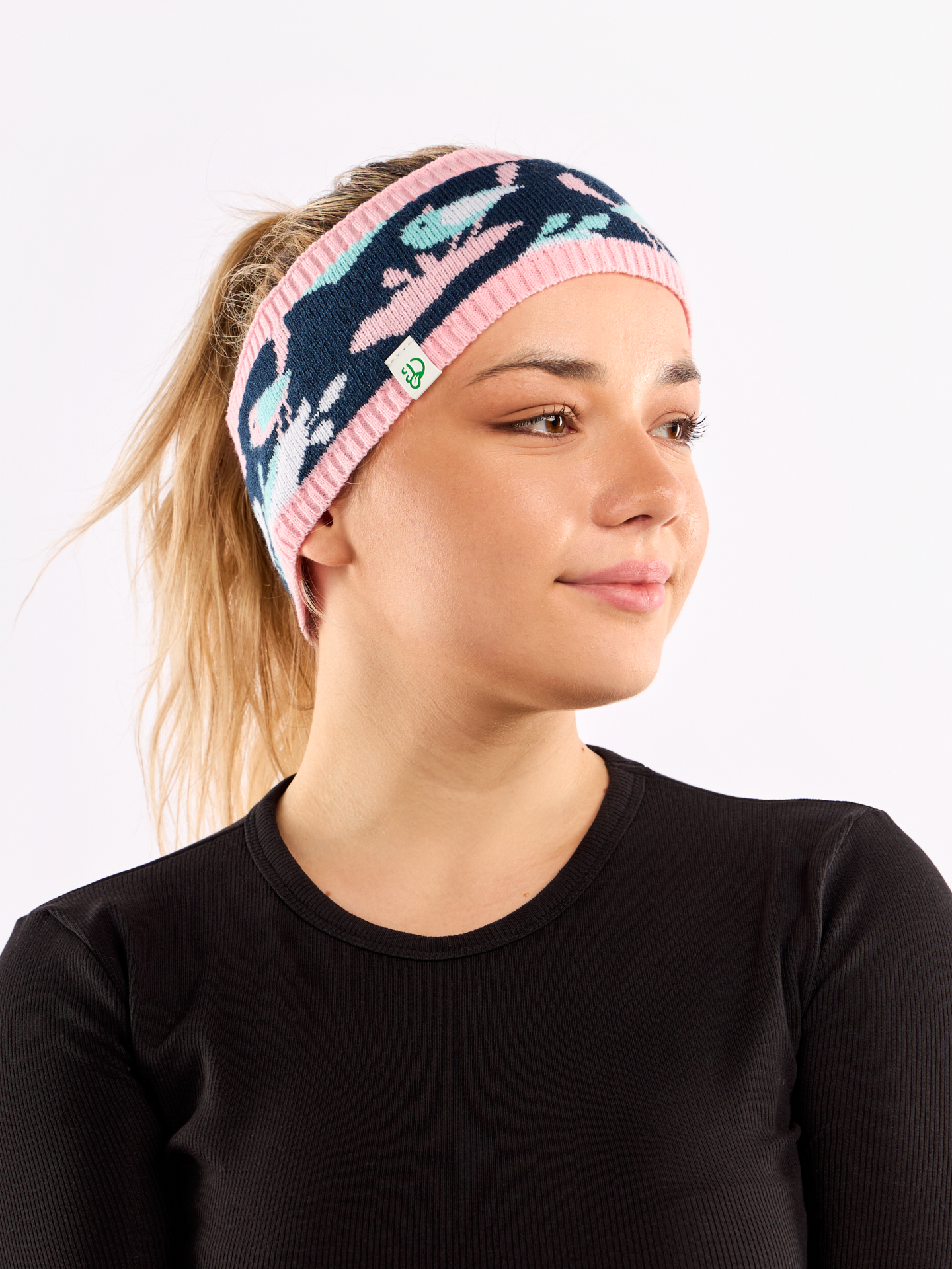 Women's Knitted Headband Winter Birds