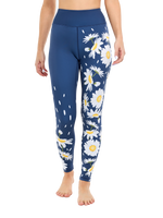 Gym Leggings Spring Daisies