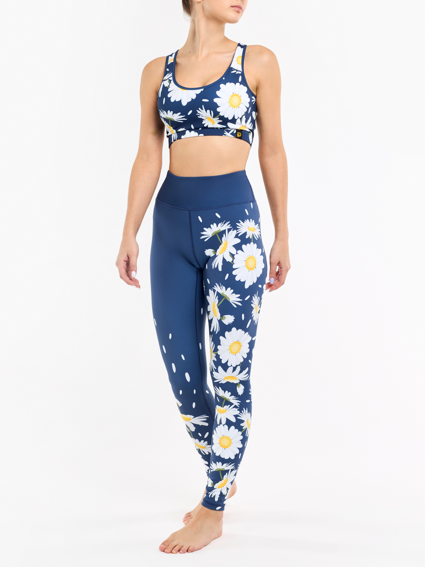 Gym Leggings Spring Daisies