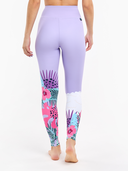 Gym Leggings Llama & Flowers