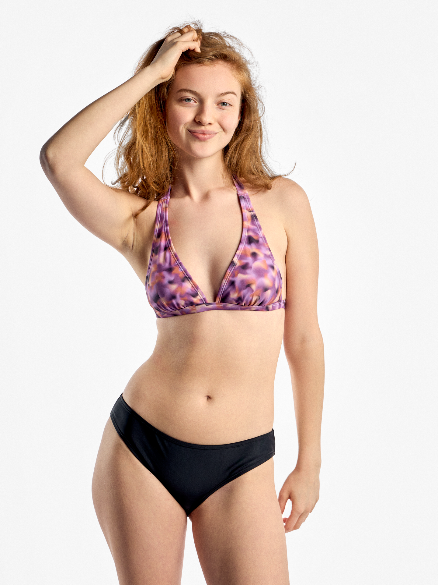 Triangle Bikini Top Pink Camouflage