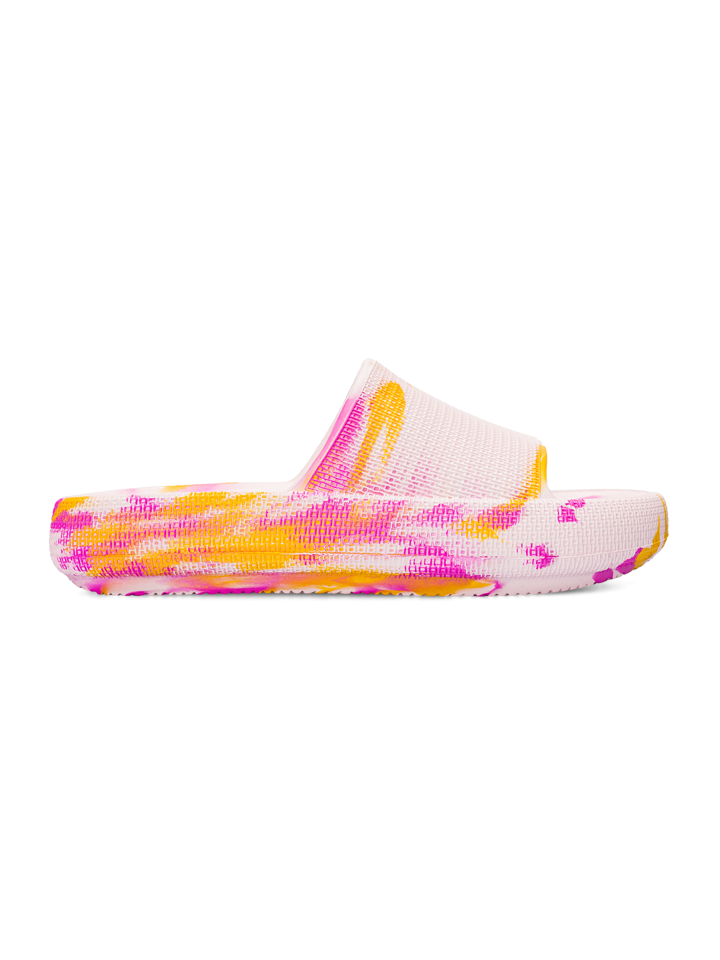 Pink Marble Women's Platform Slides