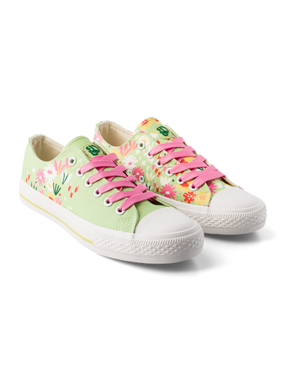 Canvas Shoes Flower Garden