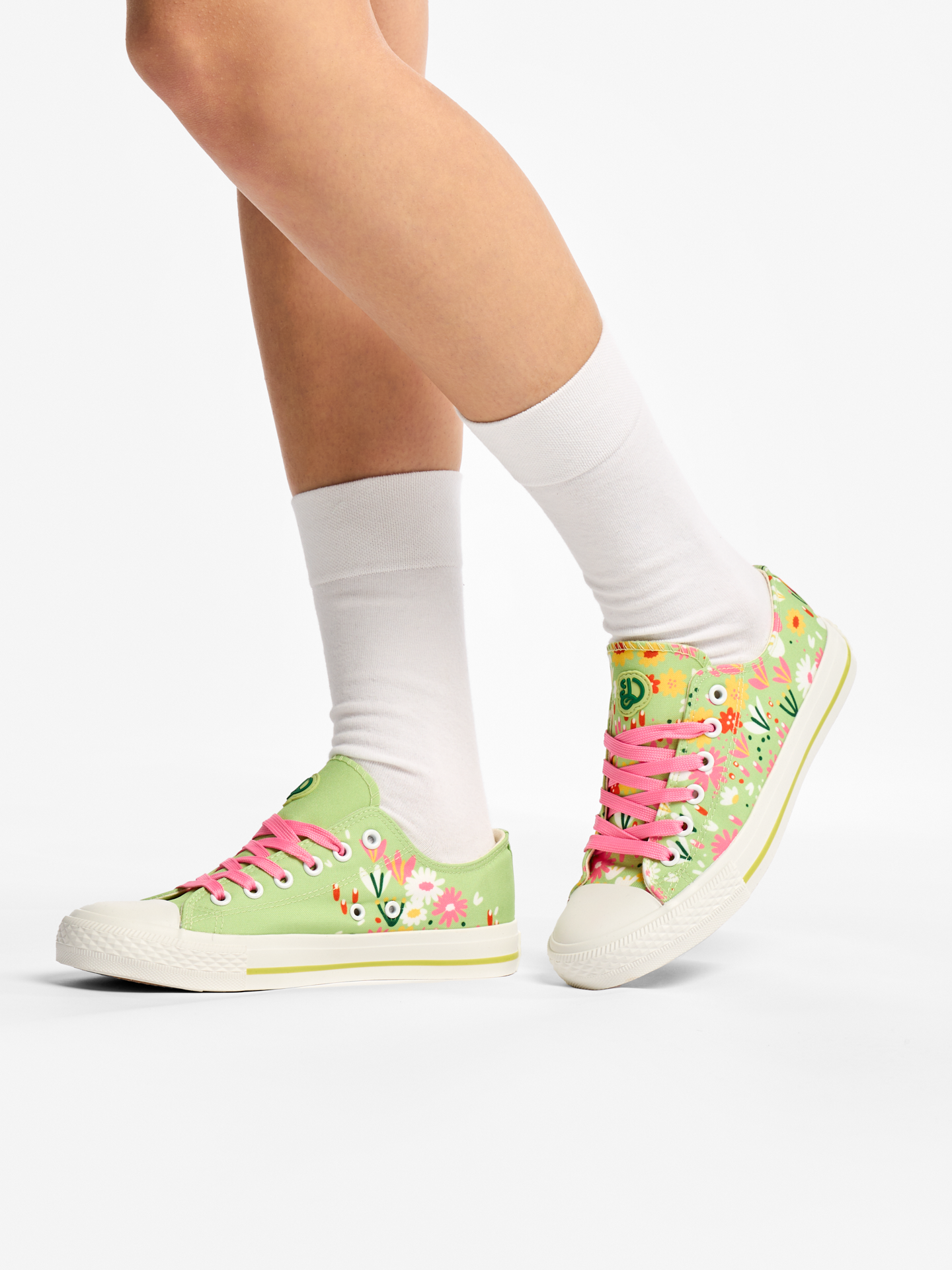 Canvas Shoes Flower Garden