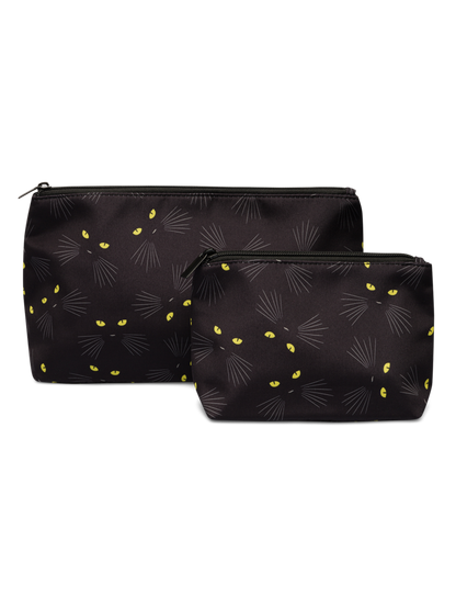 Cosmetic Bag 2-Pack Cat Eyes