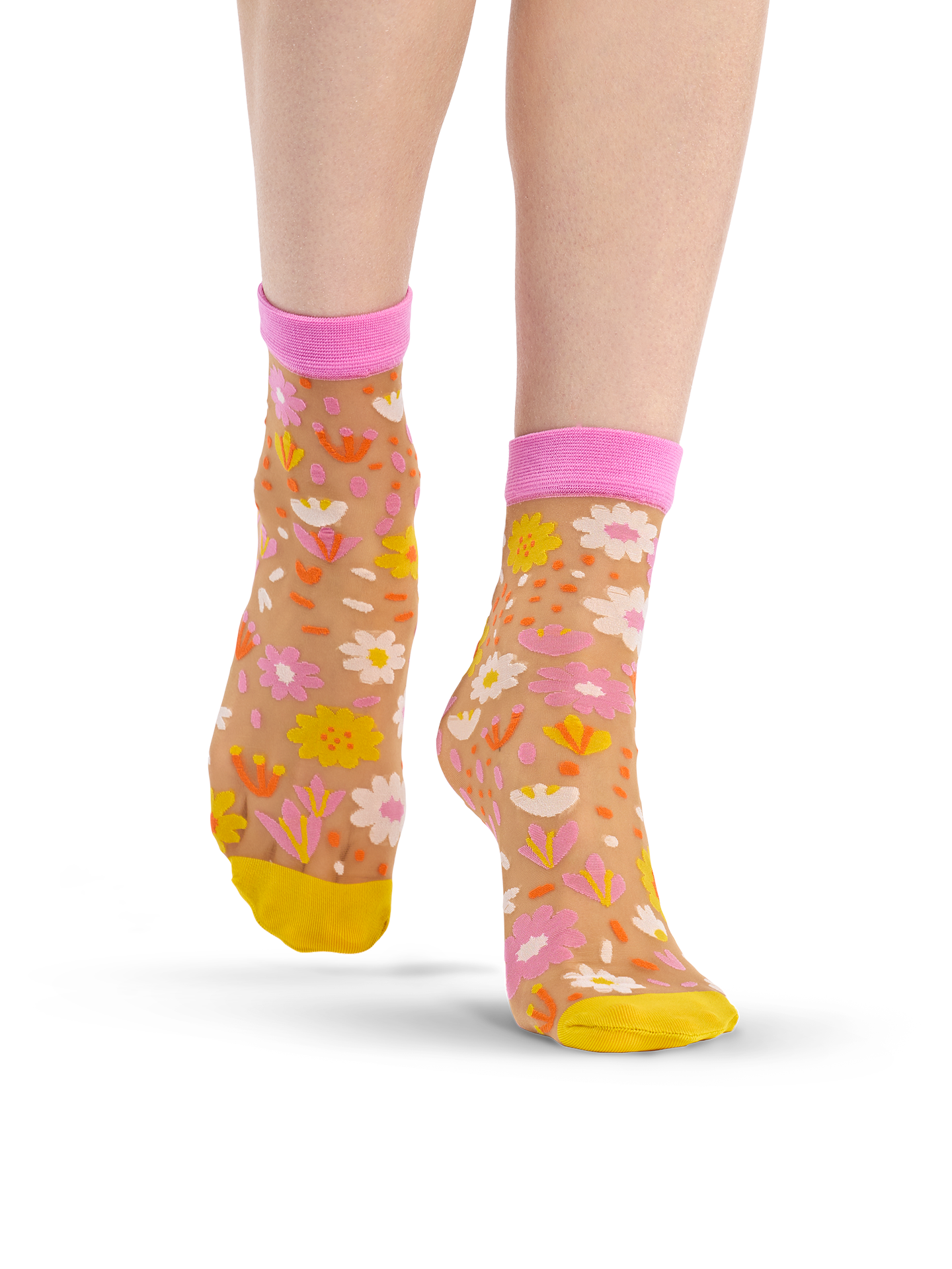 Nylon Socks Flower Garden