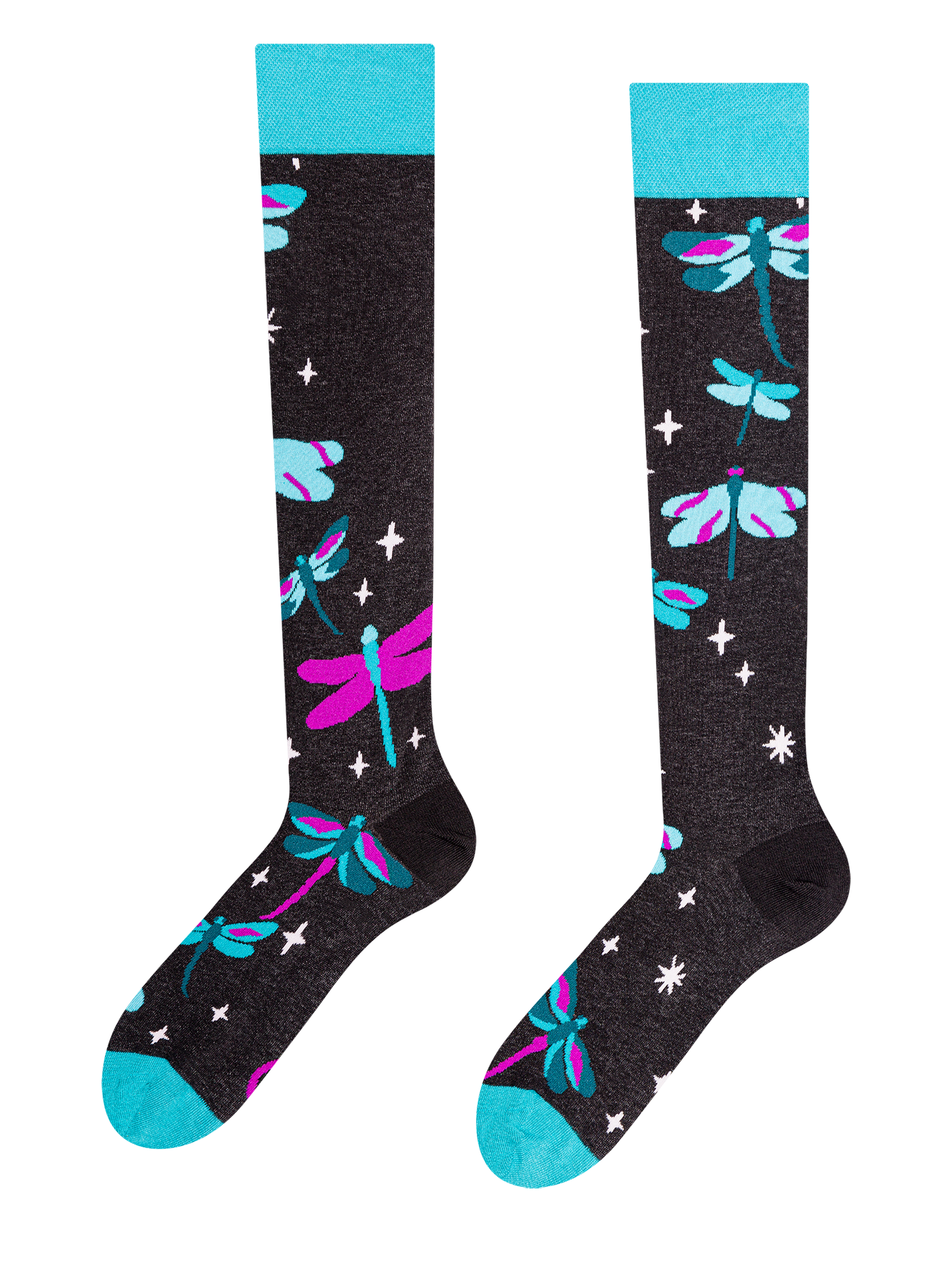 Knee High Socks Dragonflies at Night