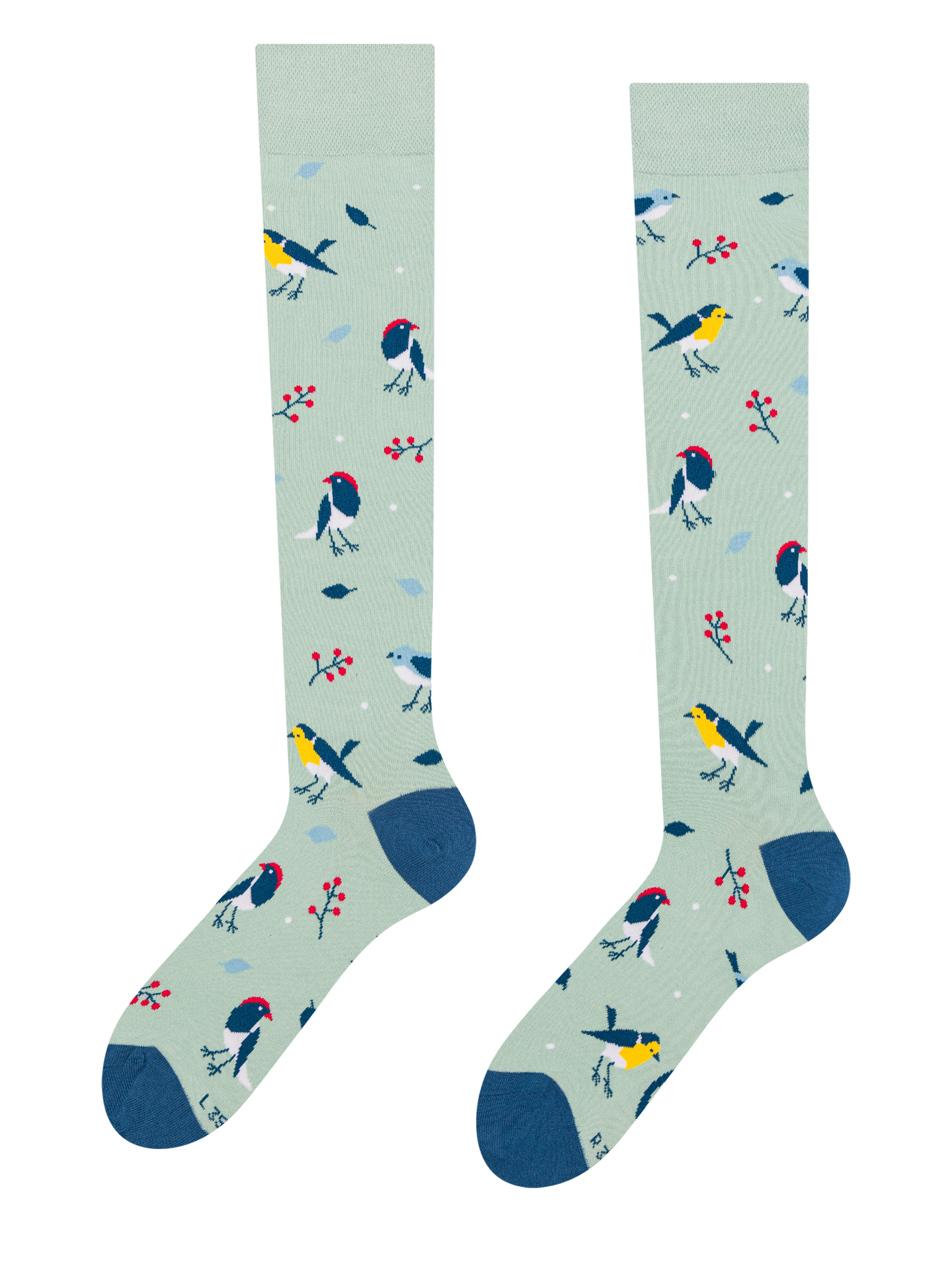 Knee High Socks Singing Birds