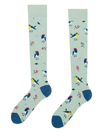 Knee High Socks Singing Birds