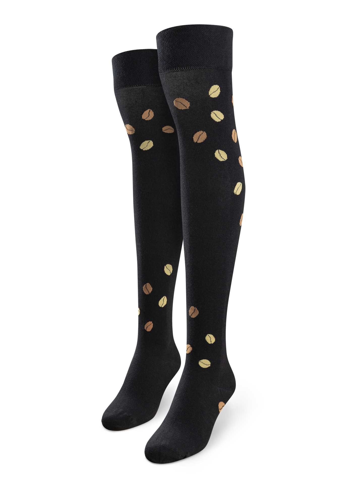 Over the Knee Socks Black Coffee