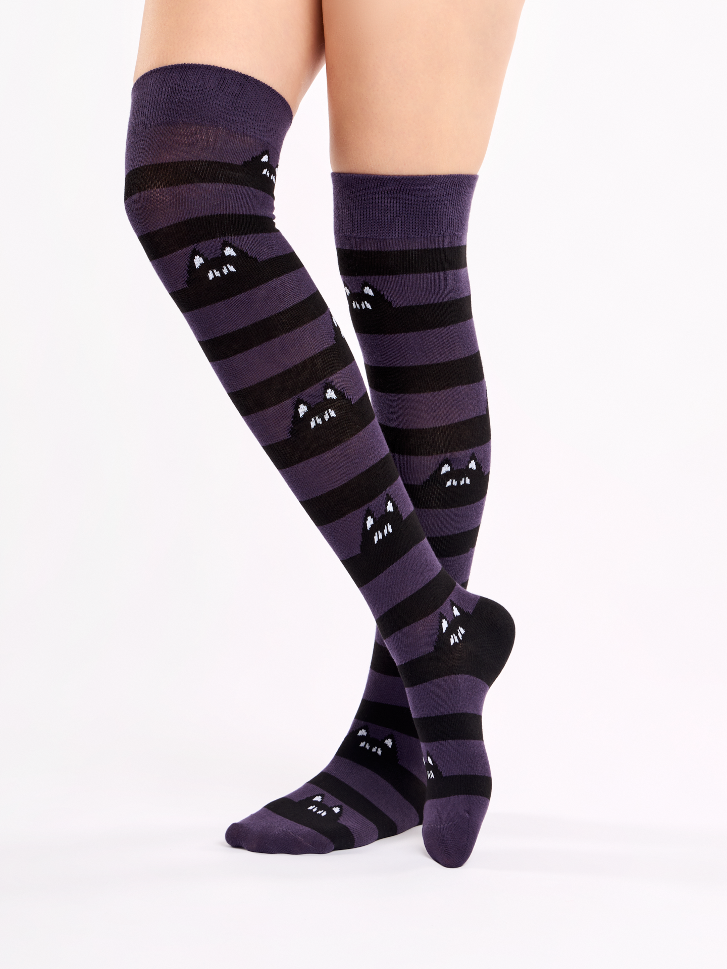 Over the Knee Socks Hidden Cats