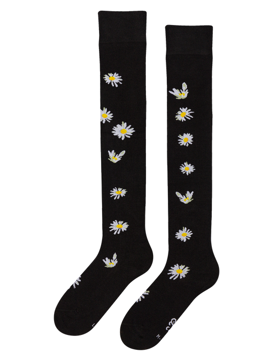 Over the Knee Socks Daisies at Night