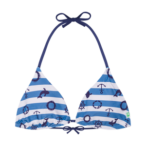 Triangle Bikini Top Sailor Stripes