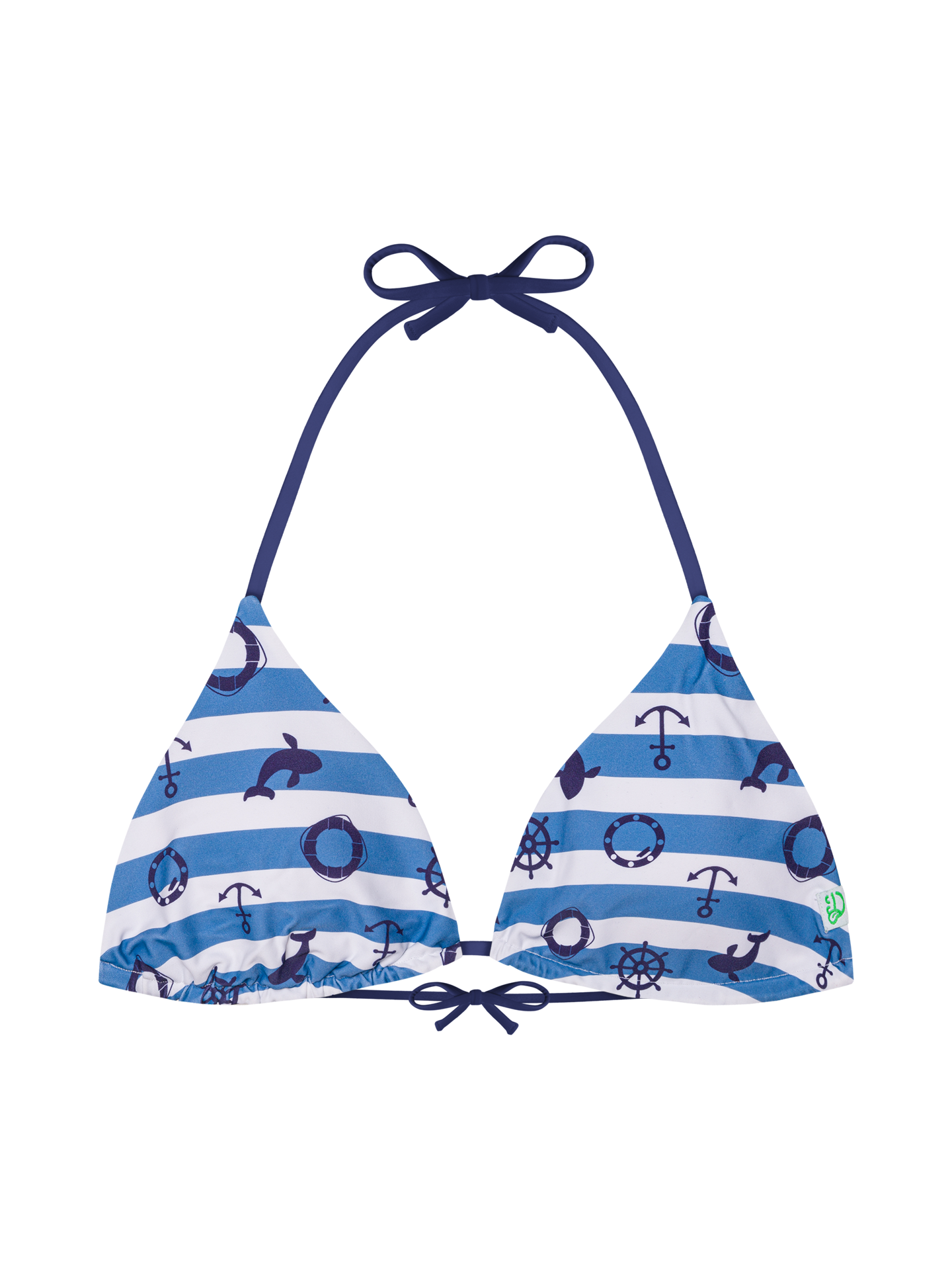 Triangle Bikini Top Sailor Stripes