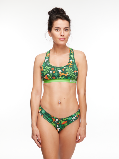 Women's Bralette Forest Animals