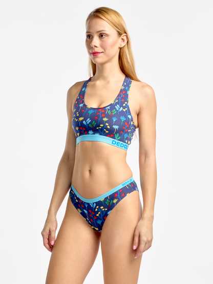 Women's Bralette Aquarelle Flowers