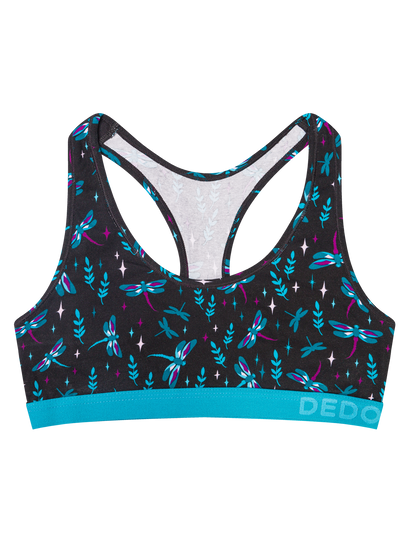 Women's Bralette Dragonflies at Night