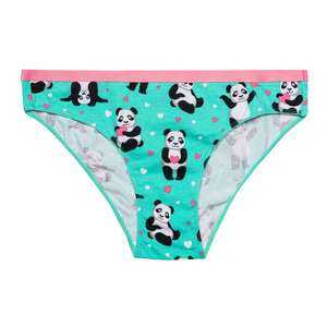 Women's Briefs Panda & Hearts