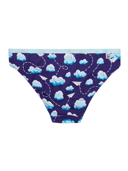 Women's Briefs Paper Planes & Clouds