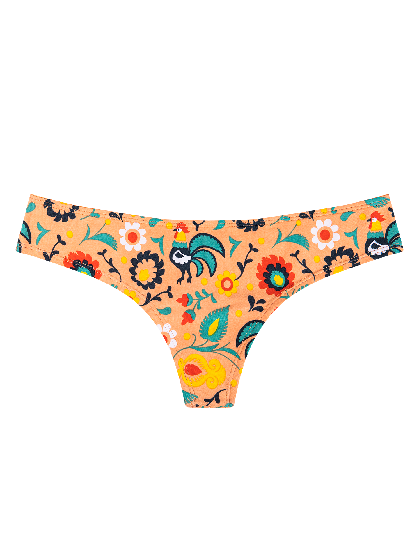 Women's Brazilian Panties Folk Rooster