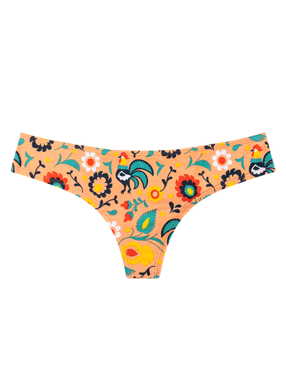 Women's Brazilian Panties Folk Rooster