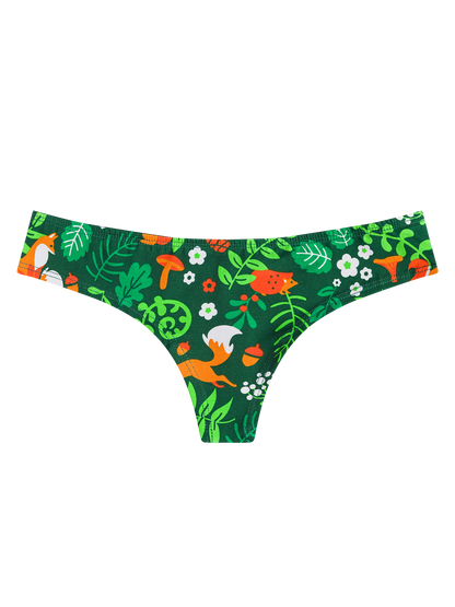 Women's Brazilian Panties Forest Animals